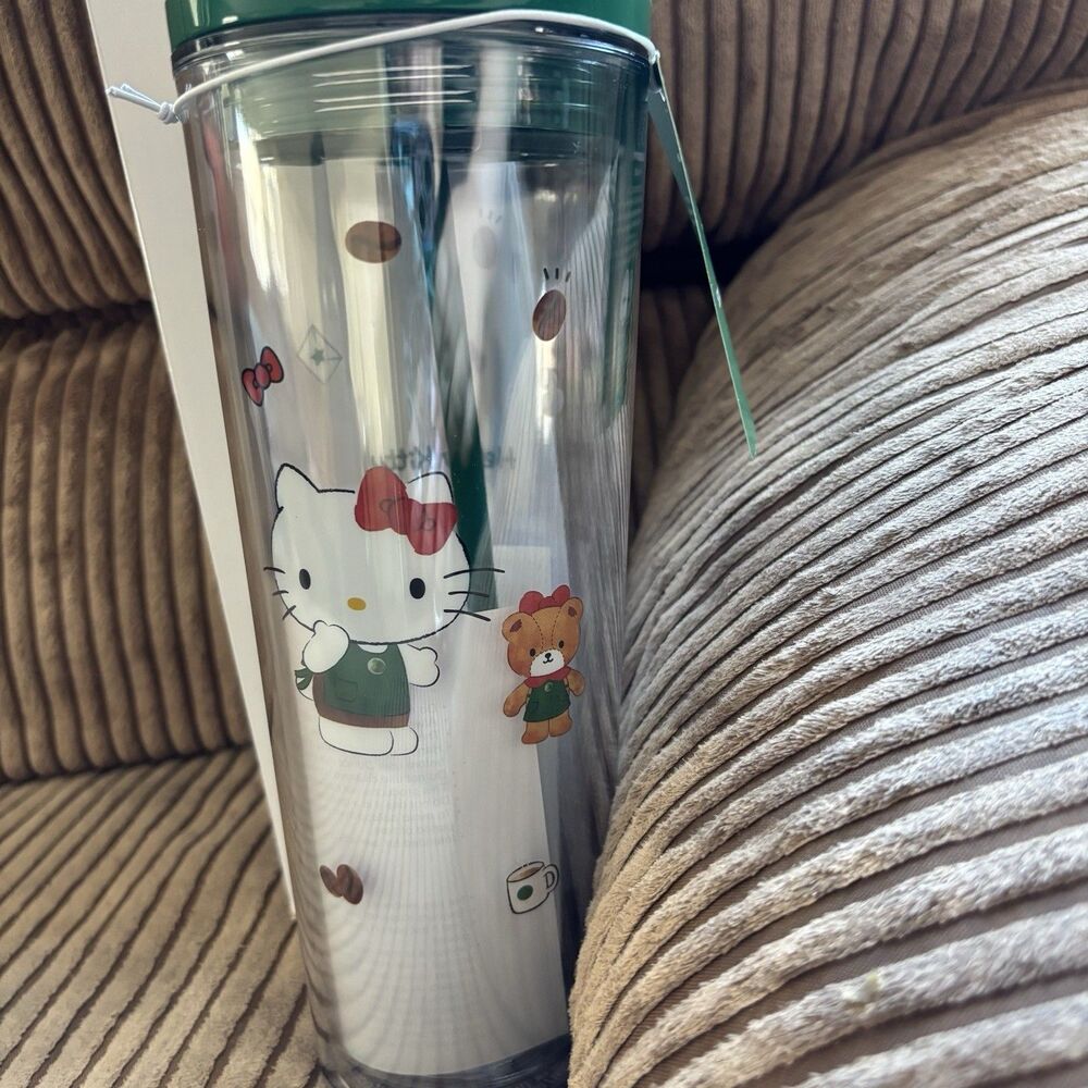 Starbucks Hello Kitty Collection 24oz Acrylic Cold Cup Limited Edition New - Picture 2 of 7